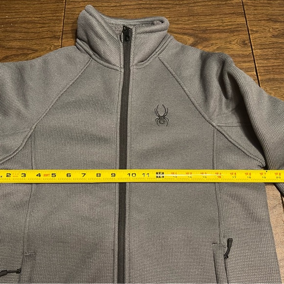 Spyder Men's Stellar Jacket Sherpa Lined Bonded Fleece Sz Small NWT Polar Gray - Picture 11 of 11